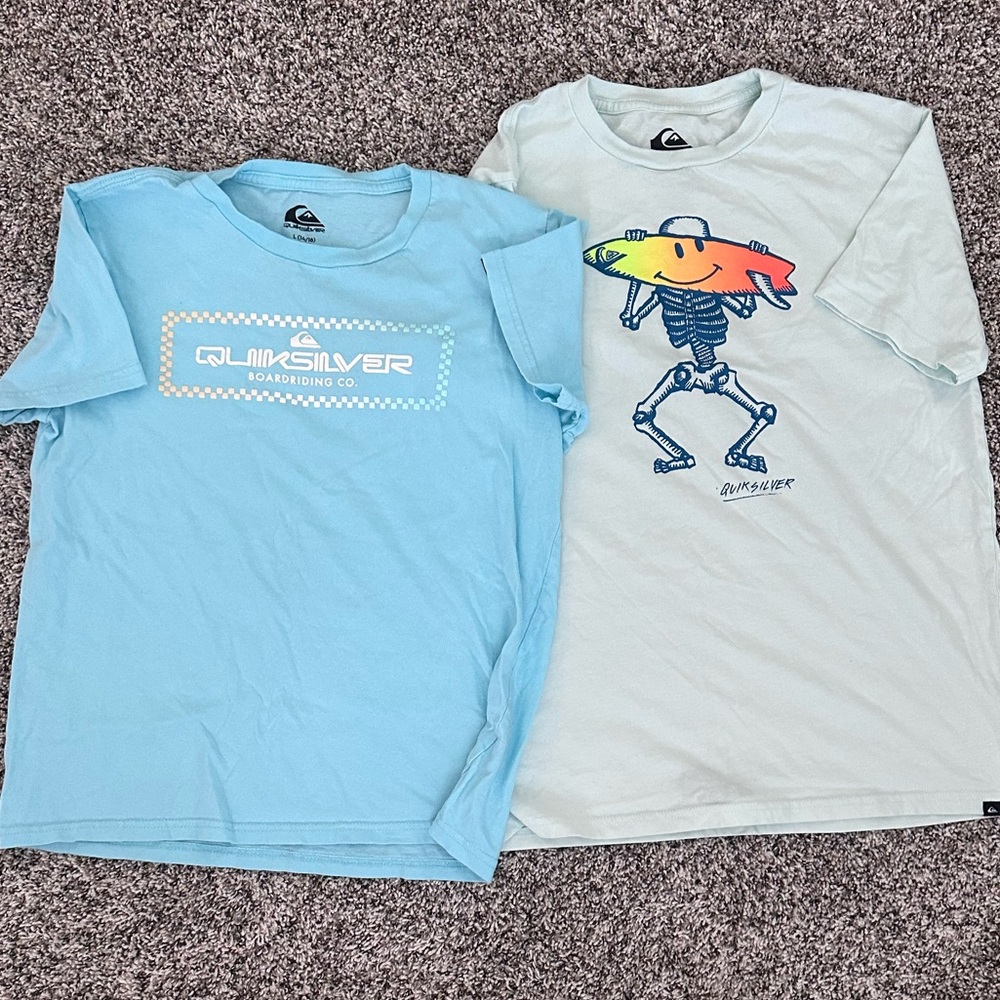 Quiksilver Kids' Aqua and Mint Tees